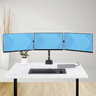 Triple Monitor Desk Mount, 27in Screen