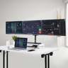 Triple Monitor Desk Mount, 27in Screen