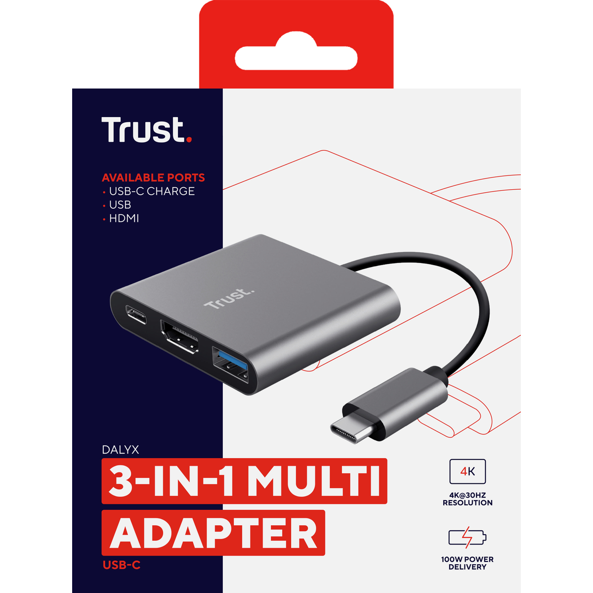 DALYX 3-In-1 USB-C Adapter