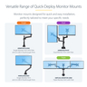 Triple Monitor Desk Mount, 27in Screen