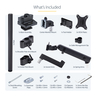 Triple Monitor Desk Mount, 27in Screen