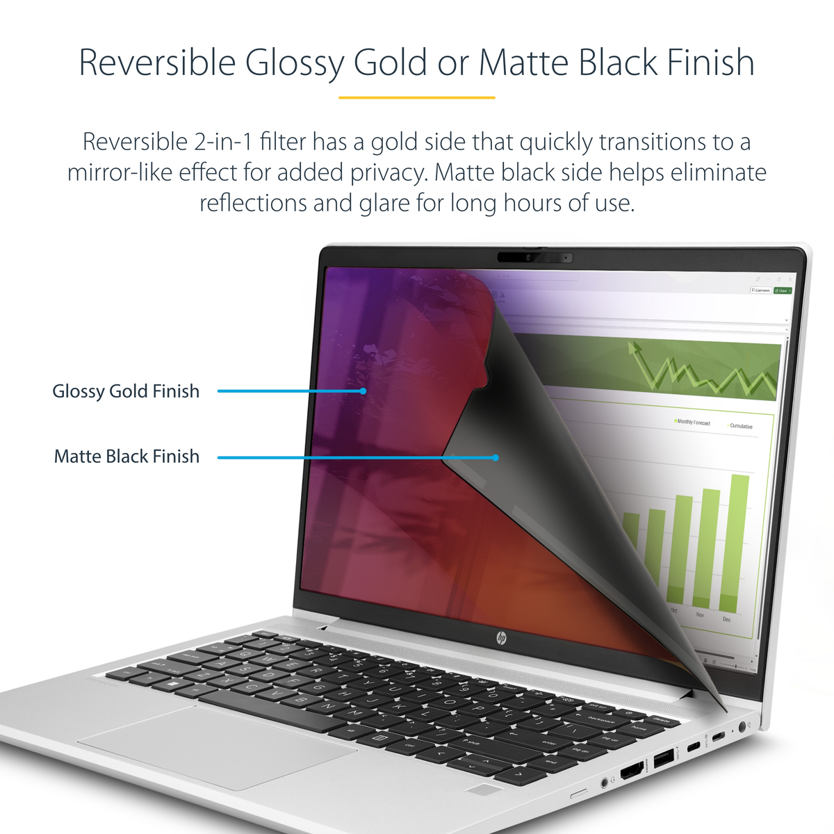 14in Gold Laptop Privacy Screen/Filter
