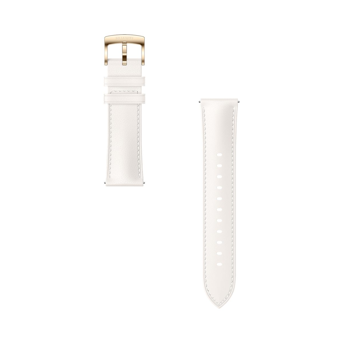 Pearl White Leather Strap 20mm