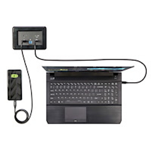 In-Table Conference Room Laptop Dock