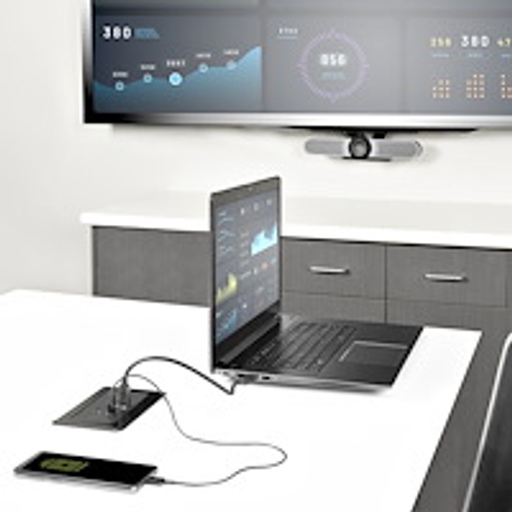 In-Table Conference Room Laptop Dock