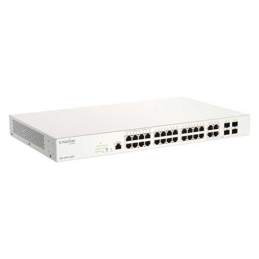28-Port 1G PoE+ Nuclias Smart MSwitch