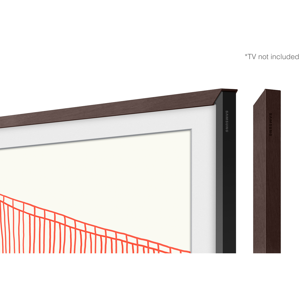 Brown Bezel for Samsung The Frame TV 55