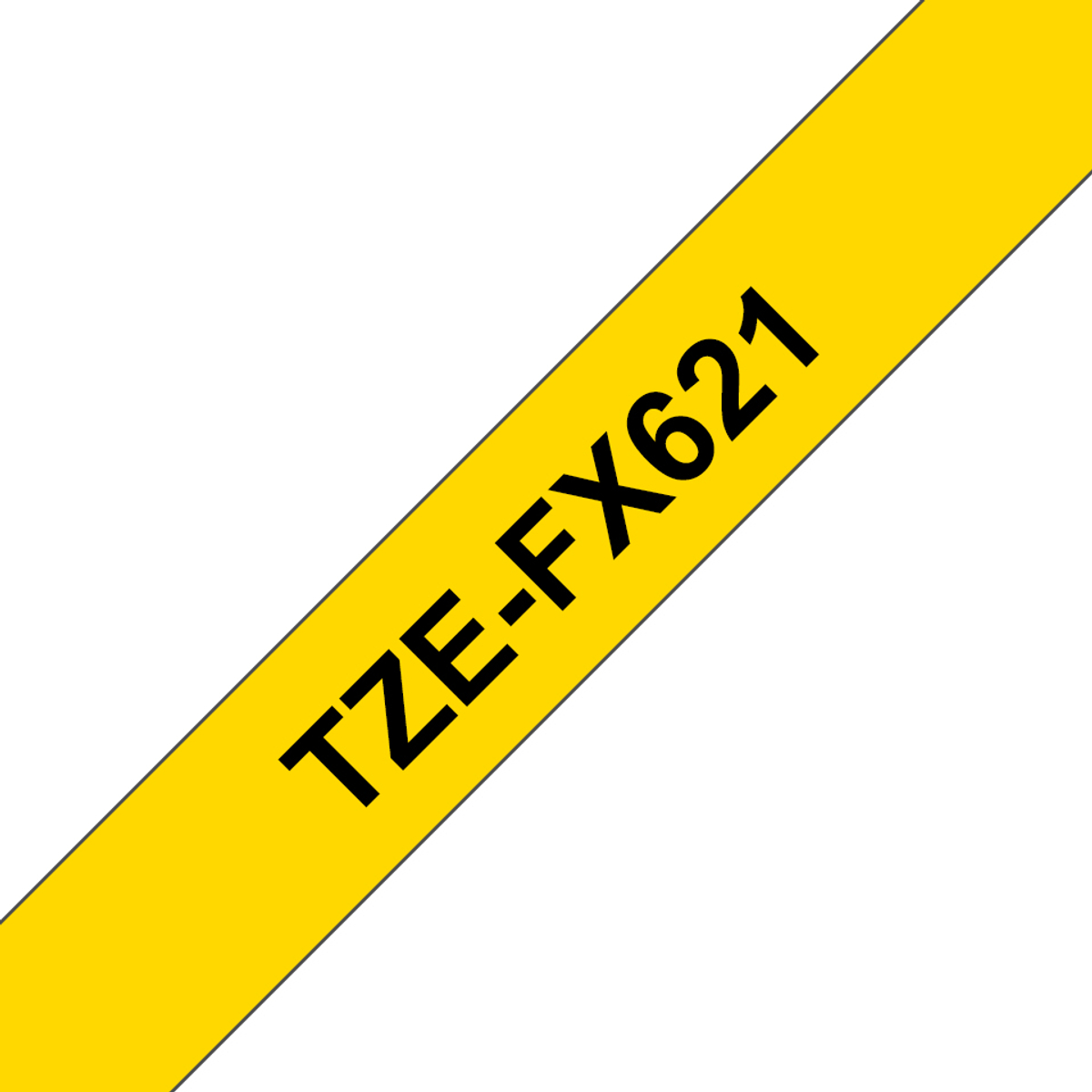 TZEFX621 9mm Black On Yellow Label Tape