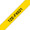 TZEFX621 9mm Black On Yellow Label Tape