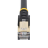 1m Black Cat6a Ethernet Cable - STP