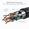 1m Black Cat6a Ethernet Cable - STP