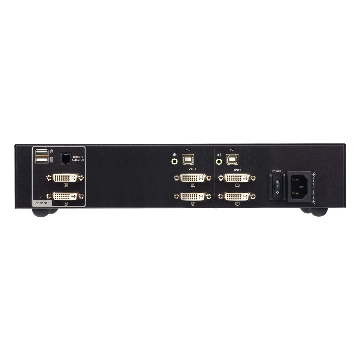 2P USB Dual DVI  PP4 Secure KVM