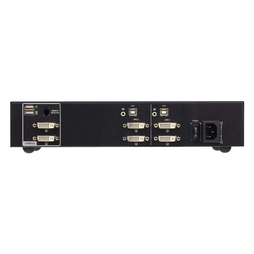 2P USB Dual DVI PP4 Secure KVM
