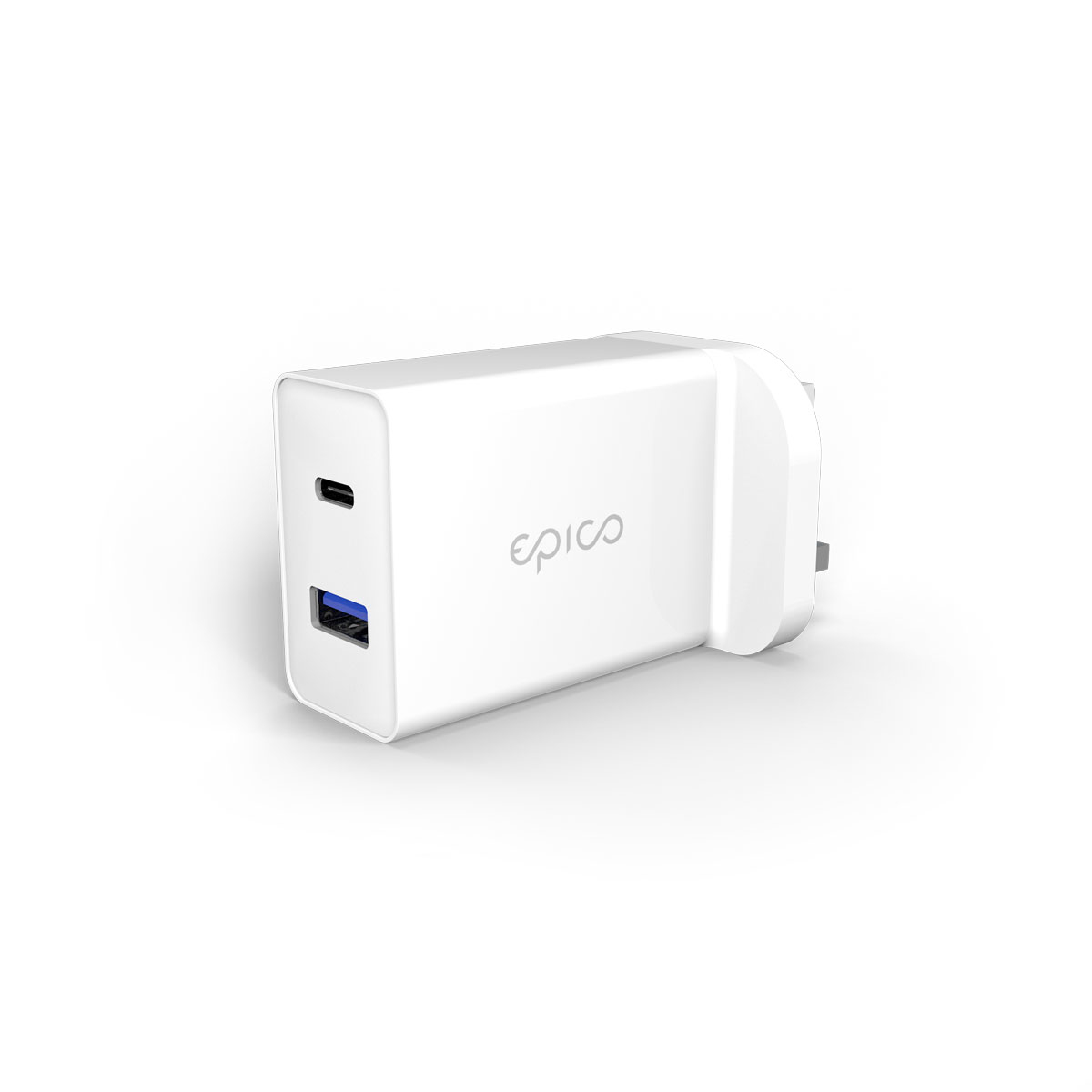 38W Dual Charger UK - White