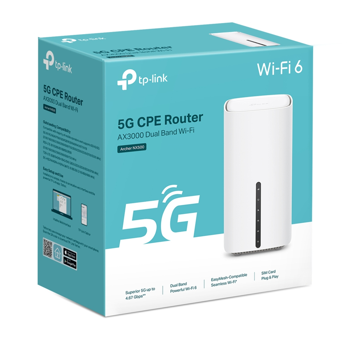 5G AX3000 Wless Dual Band G/bit Router
