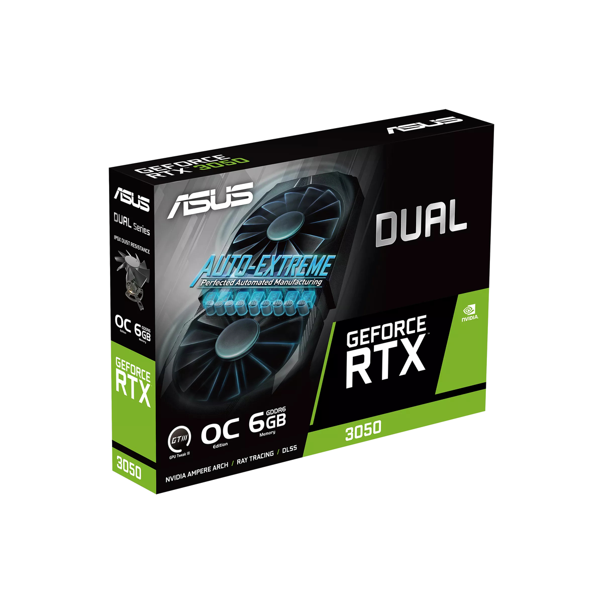 GPU NV 3050 DUAL OC 6GB GDDR6 Fan