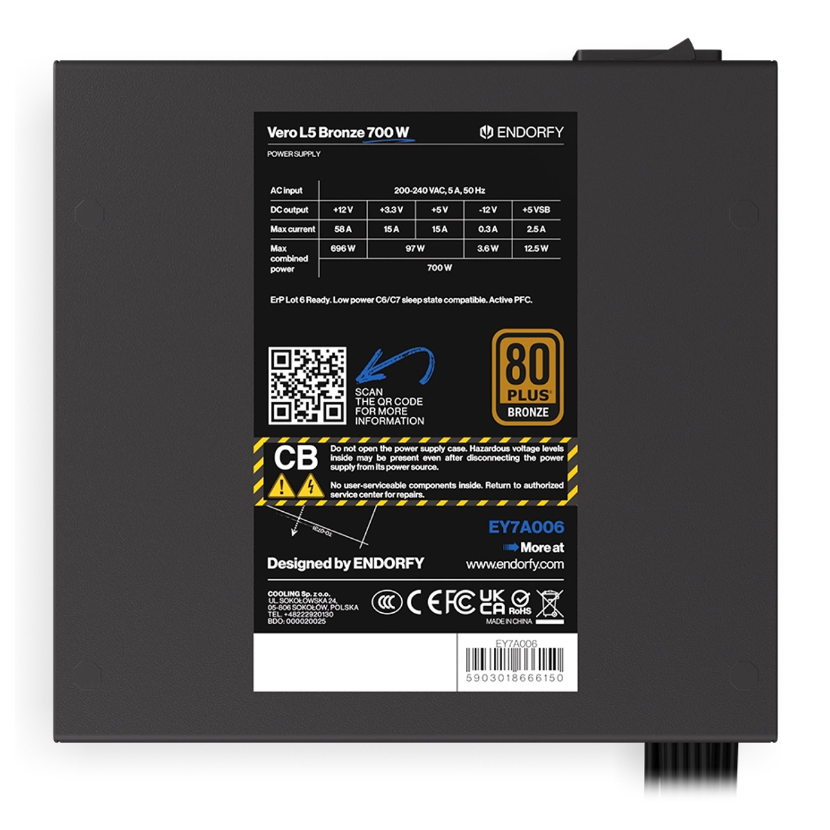 PSU Vero L5 Bronze 700 W