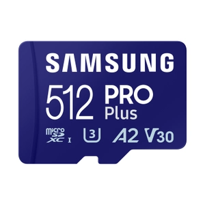 Samsung, FC 512GB PRO Plus microSD with Adapter