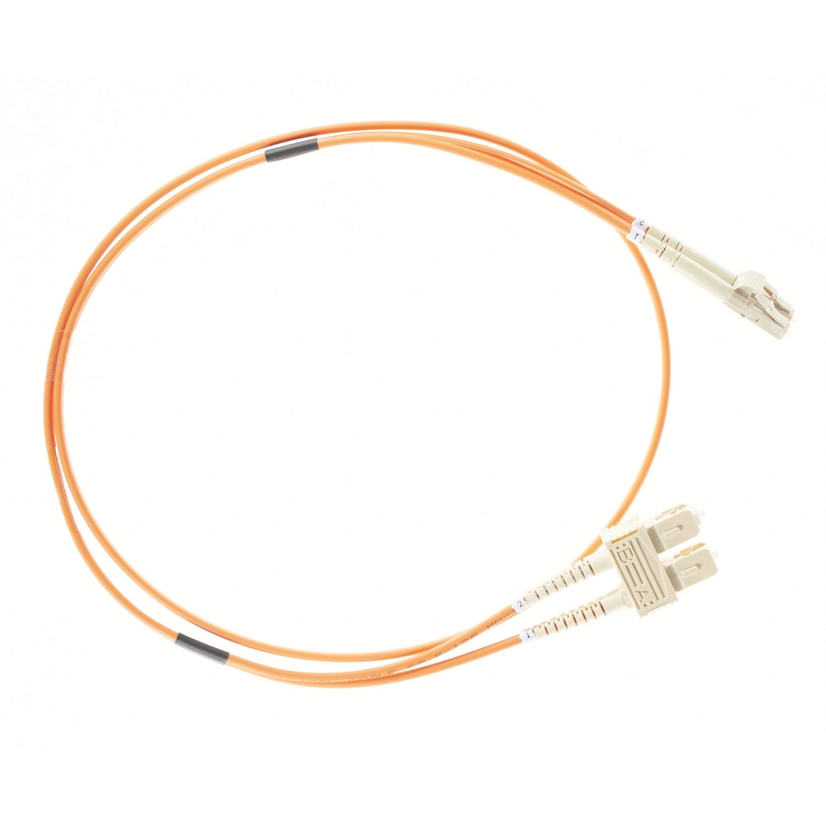 3m LC-SC OM1 Multimode Fibre Optic Duple