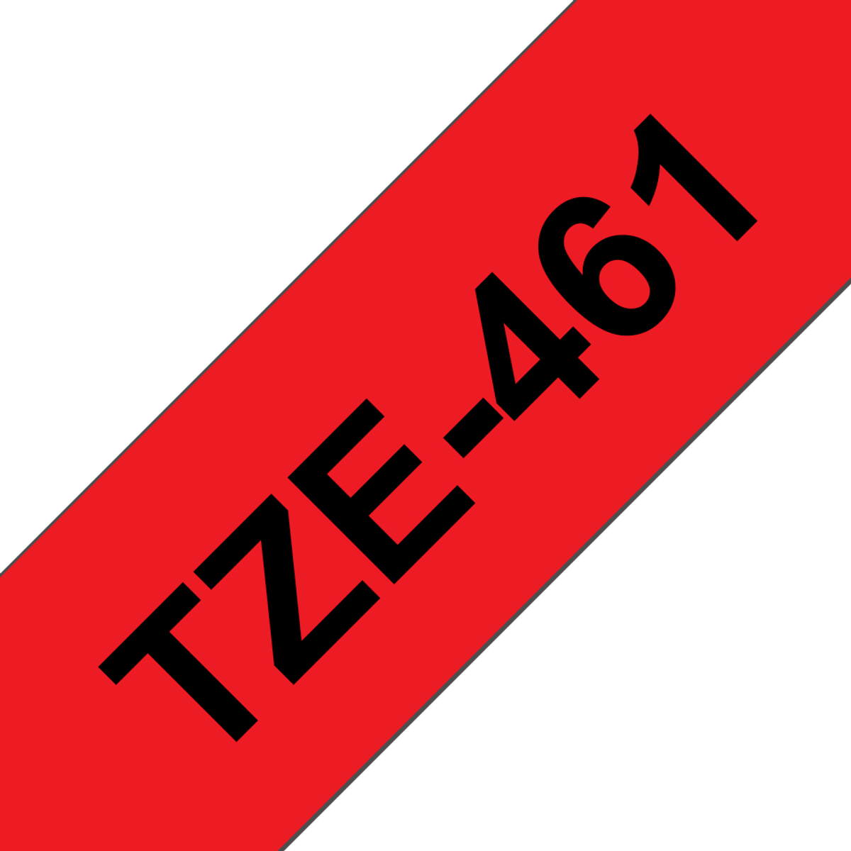 TZE461 36mm Black On Red Label Tape