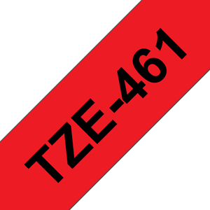 Brother, TZE461 36mm Black On Red Label Tape