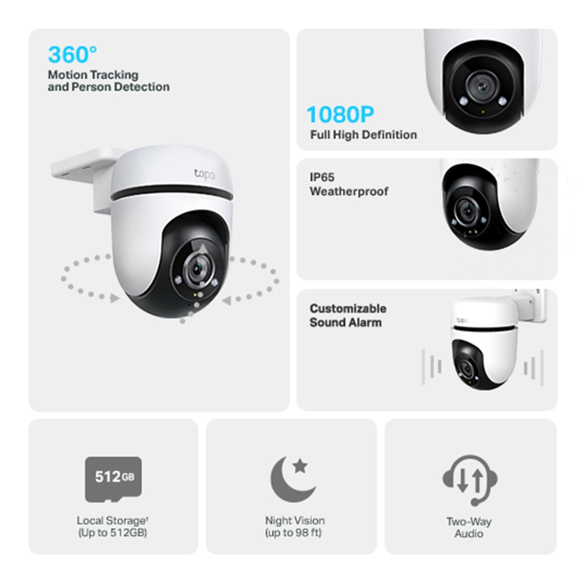 Outdoor Pan/Tilt Security Wi-Fi Camera