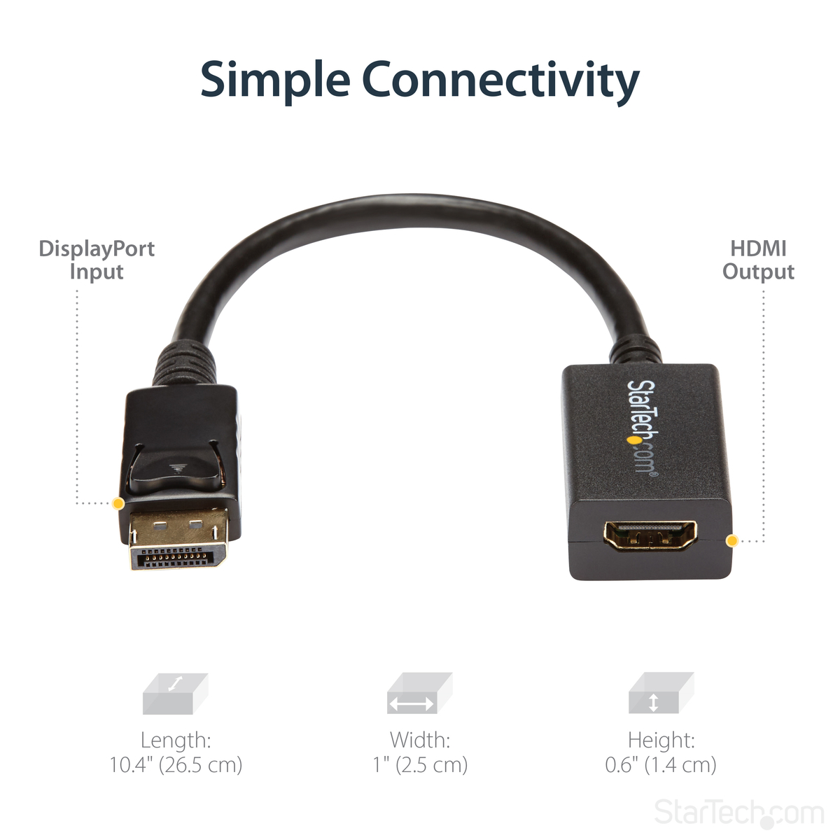 DisplayP to HDMI Video Adapter Converter