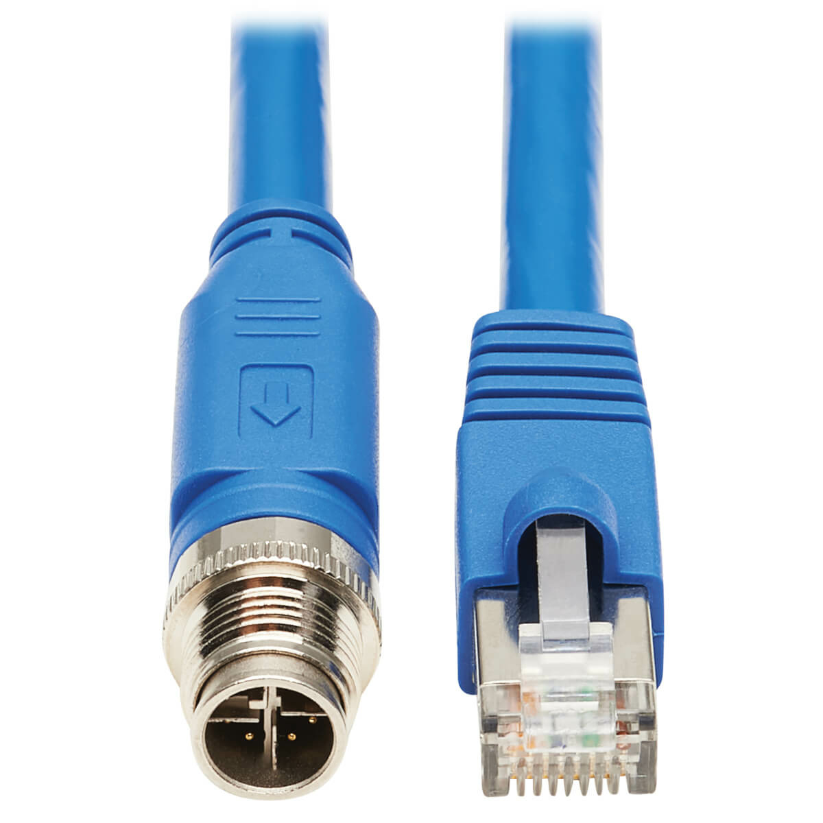 M12 X-Code Cat6a 10G F/UTP Blue 2 m