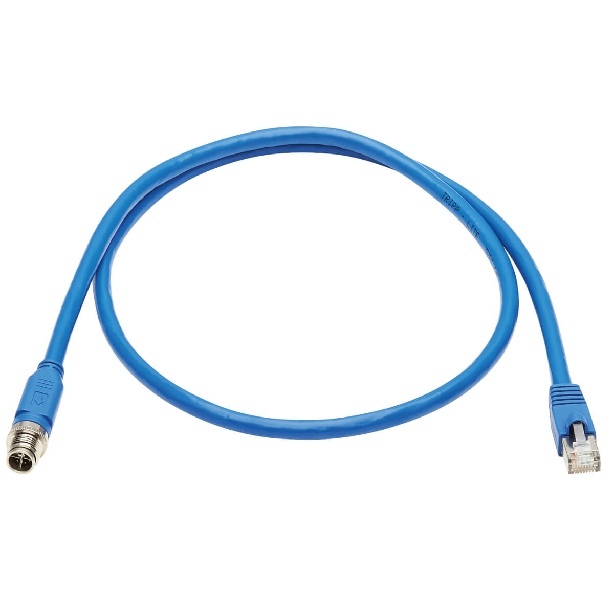 M12 X-Code Cat6a 10G F/UTP Blue 2 m