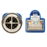 M12 X-Code Cat6a 10G F/UTP Blue 2 m