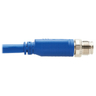 M12 X-Code Cat6a 10G F/UTP Blue 2 m