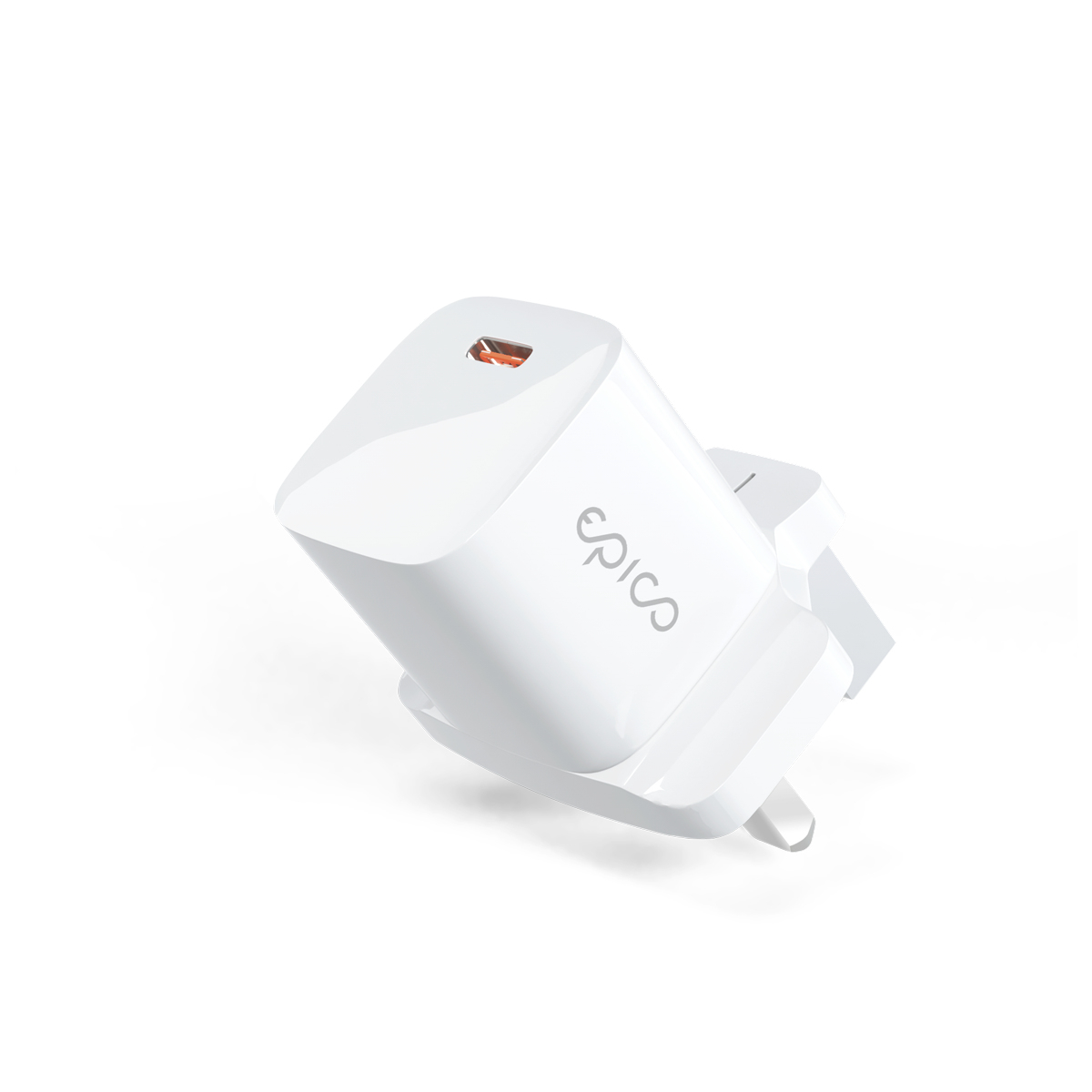 20w Mini USB-C UK Plug - White