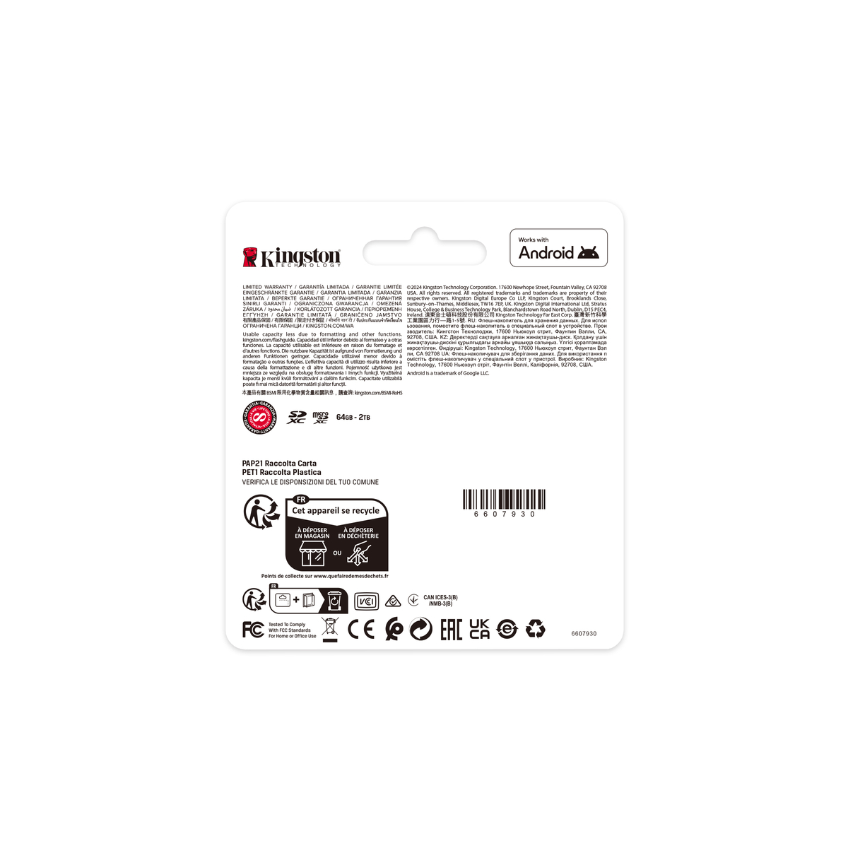 256GB microSDXC 150MBs A1 Card + Adapter