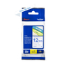 TZE233 12mm Blue On White Label Tape