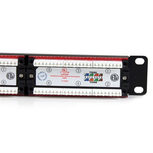 24 Port Rackmount Cat6 110 Patch Panel