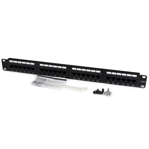24 Port Rackmount Cat6 110 Patch Panel