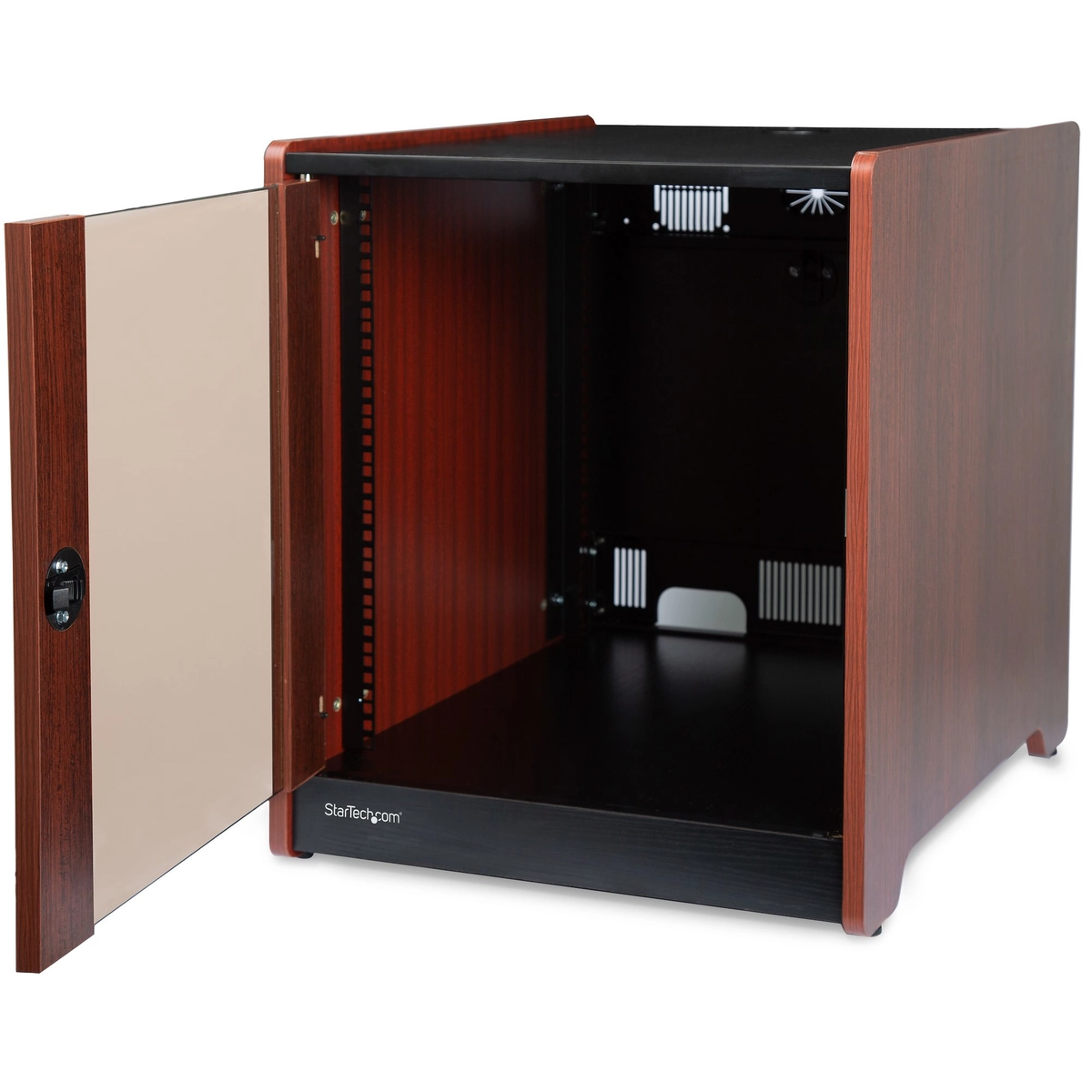 12U Office Server Cabinet w/ Wood Finish