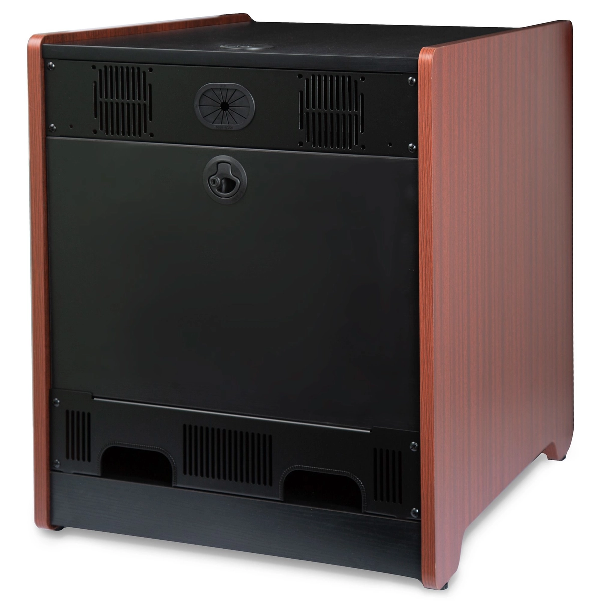 12U Office Server Cabinet w/ Wood Finish