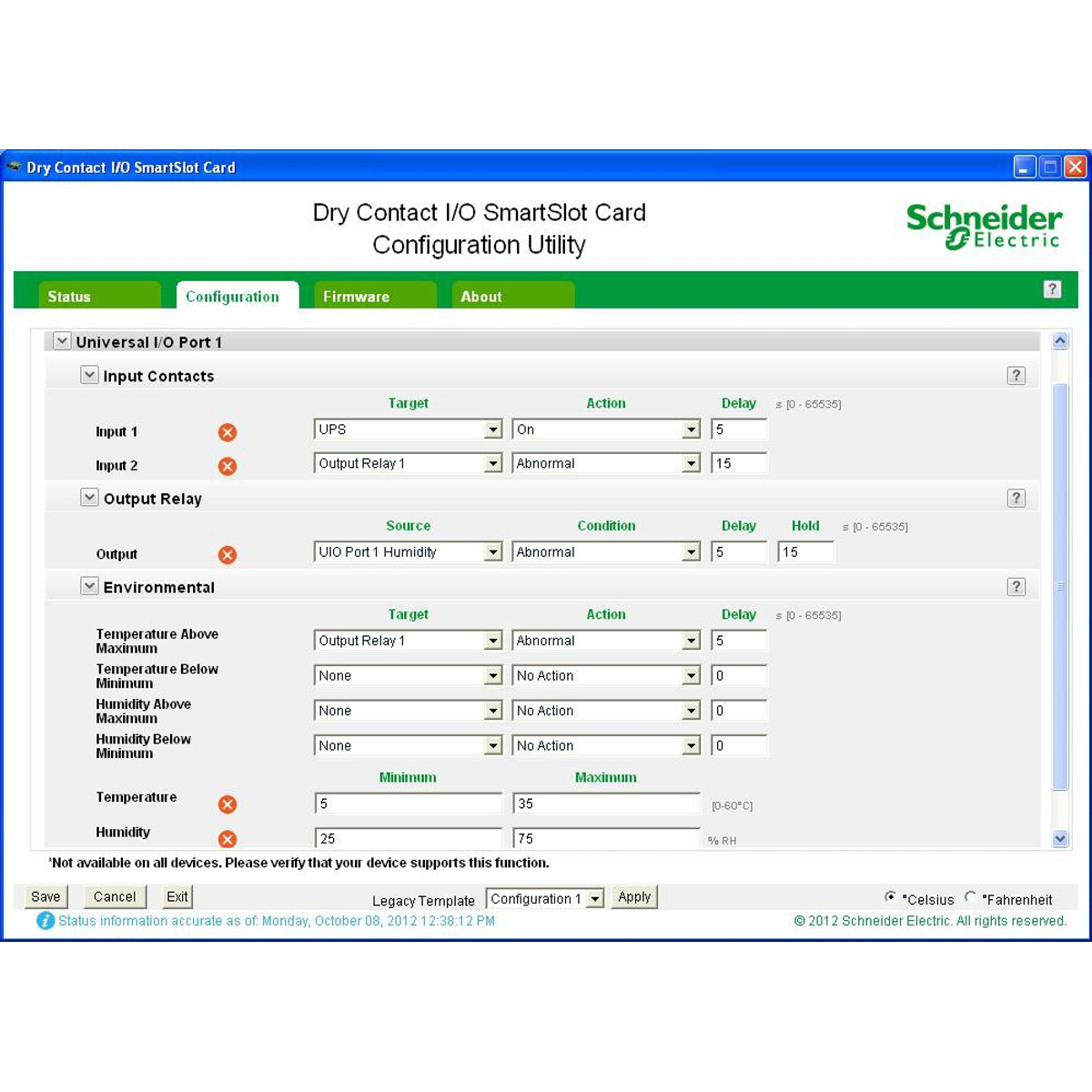 Dry Contact I/O SmartSlot Card