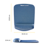 Plushtouch Mousepad Wrist Support Blue