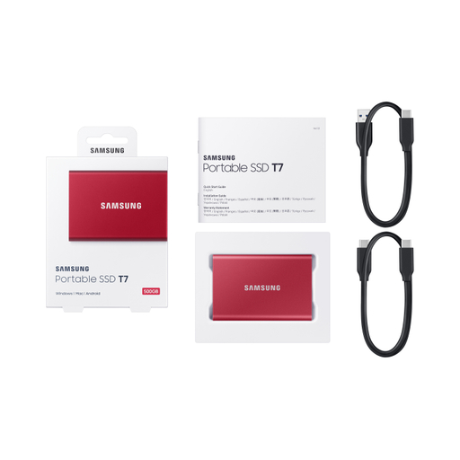 SSD Ext 500GB T7 USB3.2C G2 Red