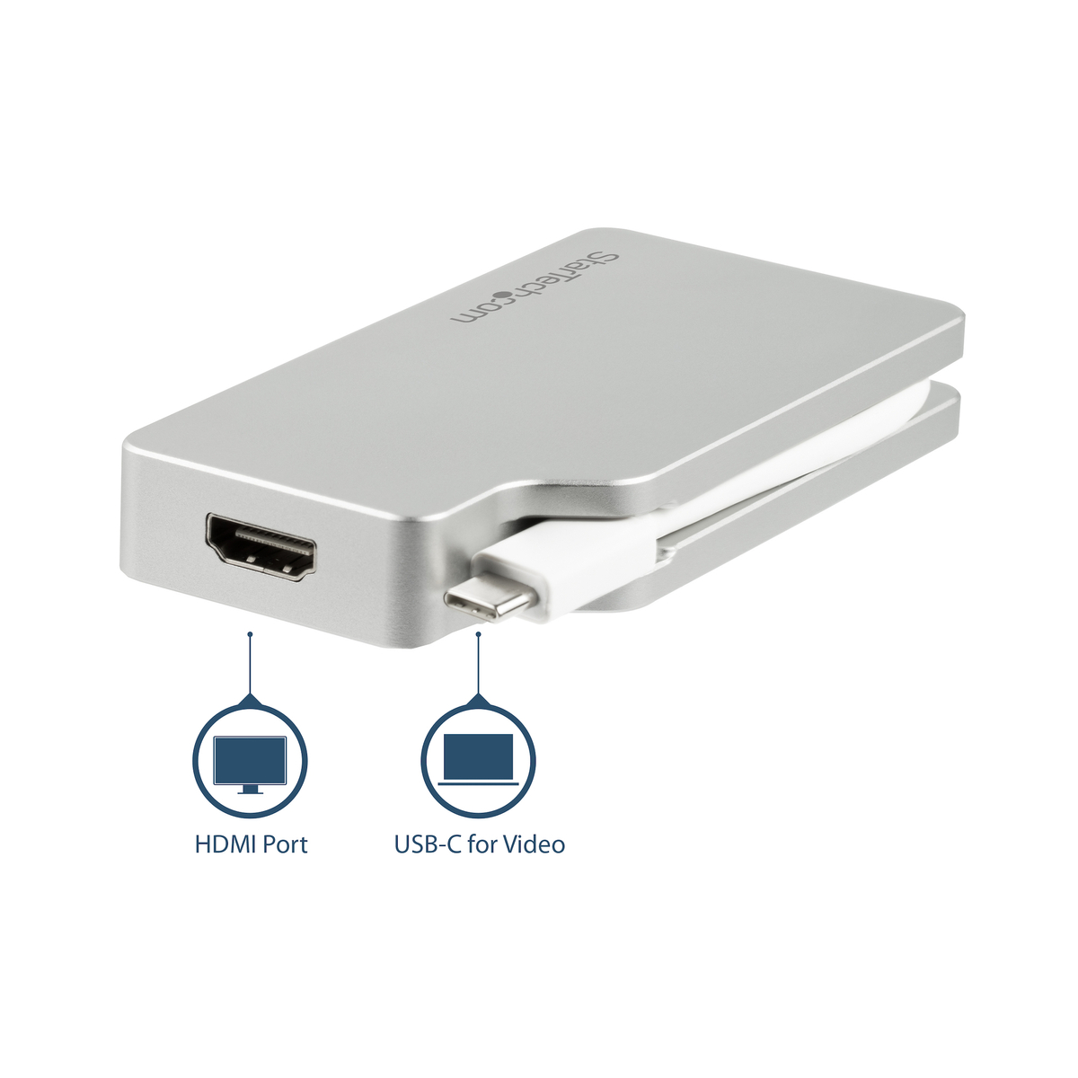 Aluminum Travel A/V Adapter 4-in-1- 4K