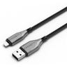 Armoured Lightning USB-A Cable Black 3m