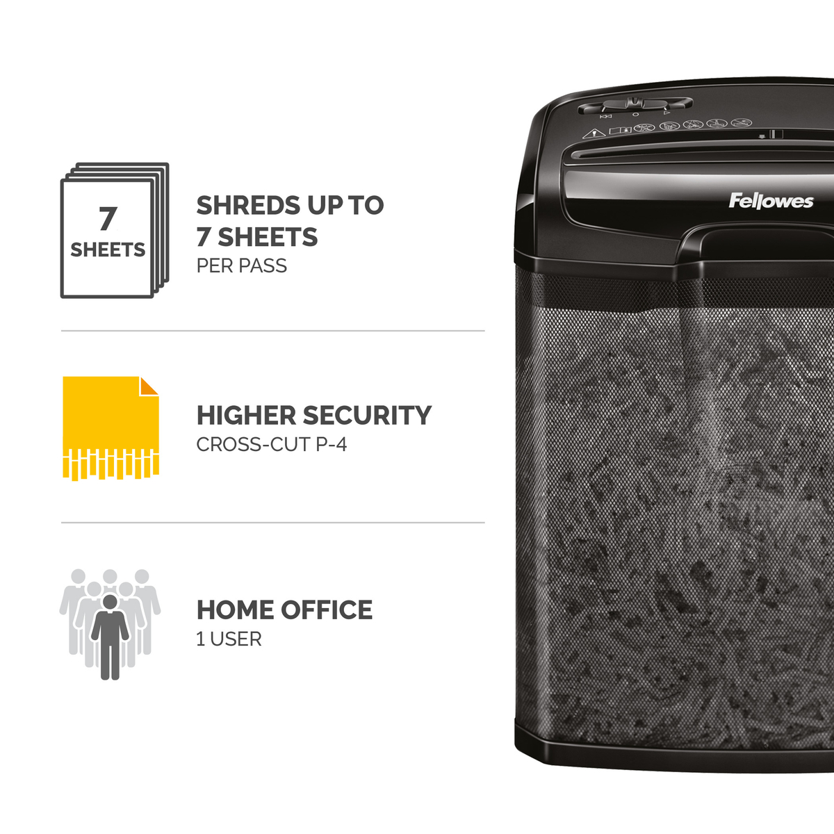 M-7Cm Cross Cut Shredder