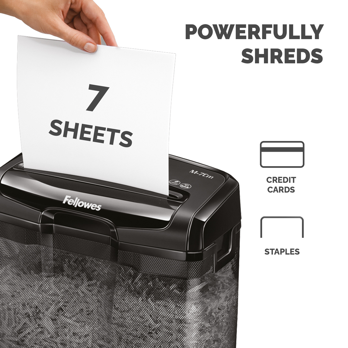 M-7Cm Cross Cut Shredder