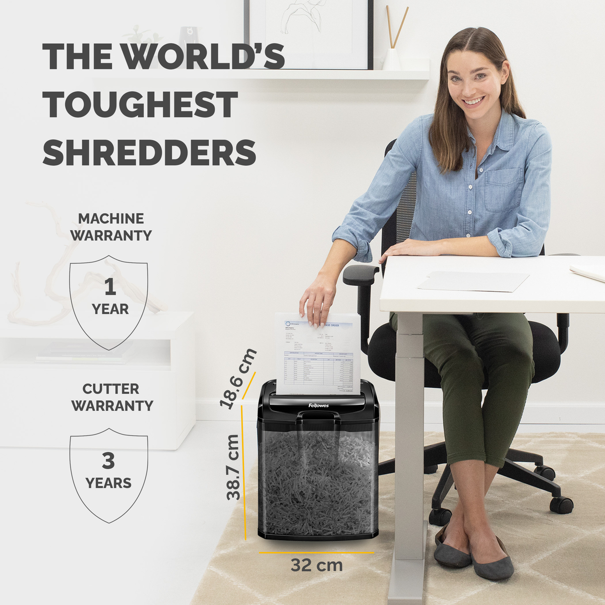 M-7Cm Cross Cut Shredder