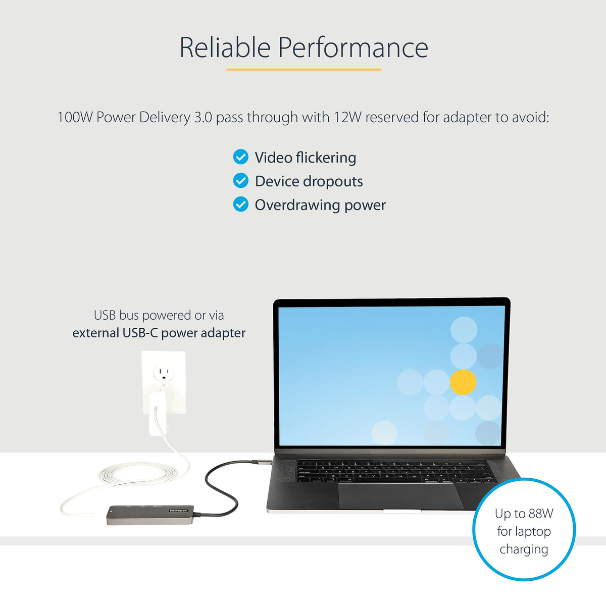 USB C Multiport Adapter 4K 60Hz HDMI/PD