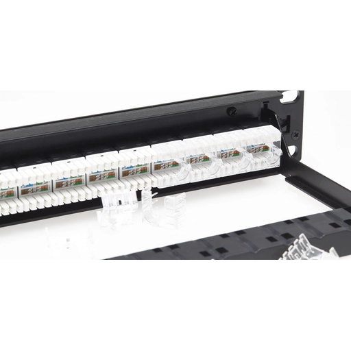 4C Cat 6 RJ45 1RU 24 Port Rackmount Pa