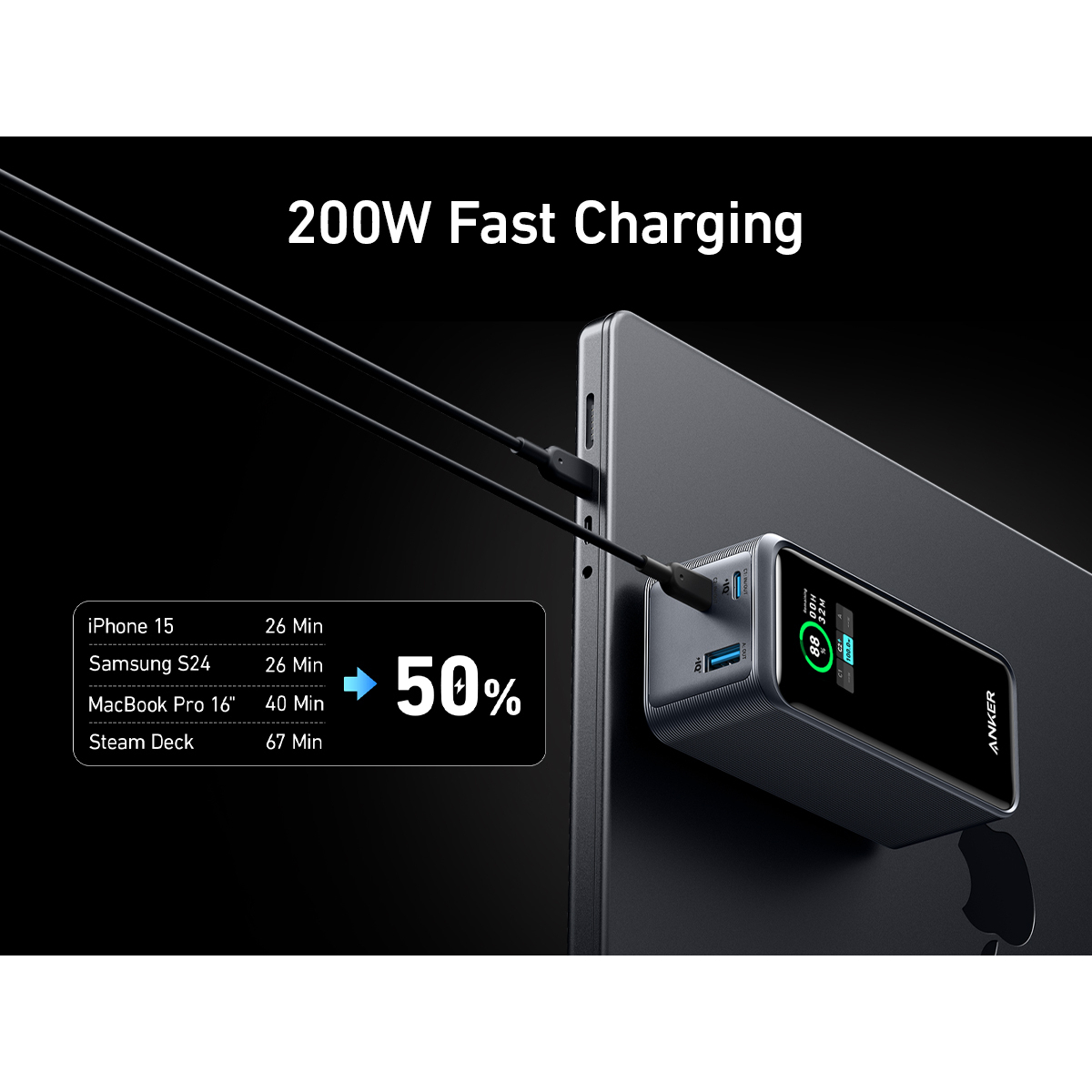 Anker Power Bank 200W B2C - Black