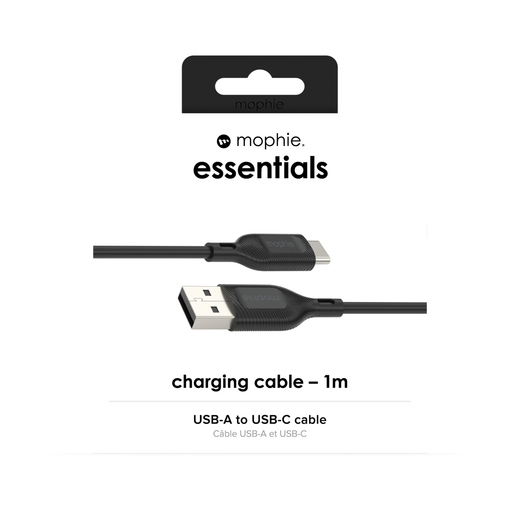 Essentials-Cable-USBA-USBC-1 meter-Black